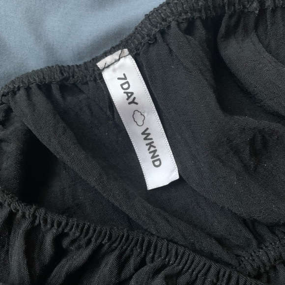 Black Ruffle Top - Picture 3 of 3